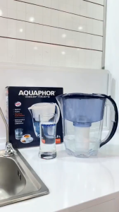 Bình Lọc Nước Aquaphor Prestige nhập khẩu châu Âu màu xanh biển công suất 350 lít (kèm lõi)