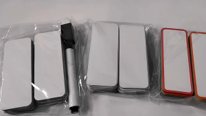 15pcs Name Dry Erase Label Magnetic Whiteboard Stickers Refrigerator Magnet Erasable Card Tags Colored for Fridge Writable Marker Strips