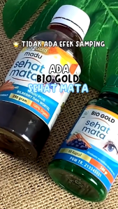 Bio Gold - Madu Sehat Mata Ekstrak Bilberry Wortel Untuk Mata Minus Silinder isi 280 gr BPOM