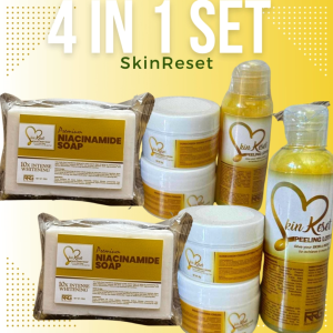 SkinReset 4 In 1 Set 50ml/100ml(Peeling lotion+10gSBC+10gMMC+Niacinamide Soap)