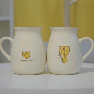 Ly sứ cao cấp họa tiết cat simple Made4Home size 400ml