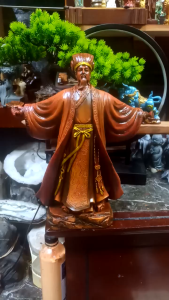 Tượng khổng minh đón gió đông bằng bột đá cao cấp. Thần thái.