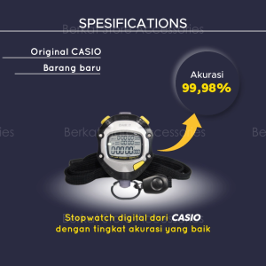 Stopwatch Casio HS-70W / Alat Pengukur Waktu HS-70 Asli