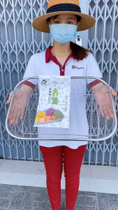 Rổ inox 304 đủ size hình chữ nhật cao cấp đựng rau củ dụng cụ nhà bếp sang trọng đầy đủ kích thước