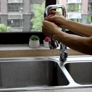 High-Grade Stainless Steel Pressure Washer Faucet Head - 2 Powerful Spray Modes 360 Rotation Water Filter - Used for Sinks