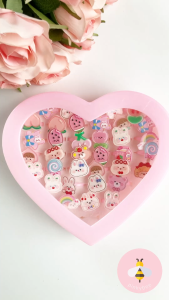 Pinky Bee Cincin Anak Stroberi Peach (3pcs) Motif Diberikan Secara Acak 69080300