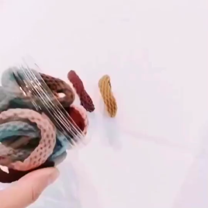 SUPERMALL Ikat Rambut Korea Elastis Motif / Karet Rambut / Kuncir Rambut Warna Warni A078