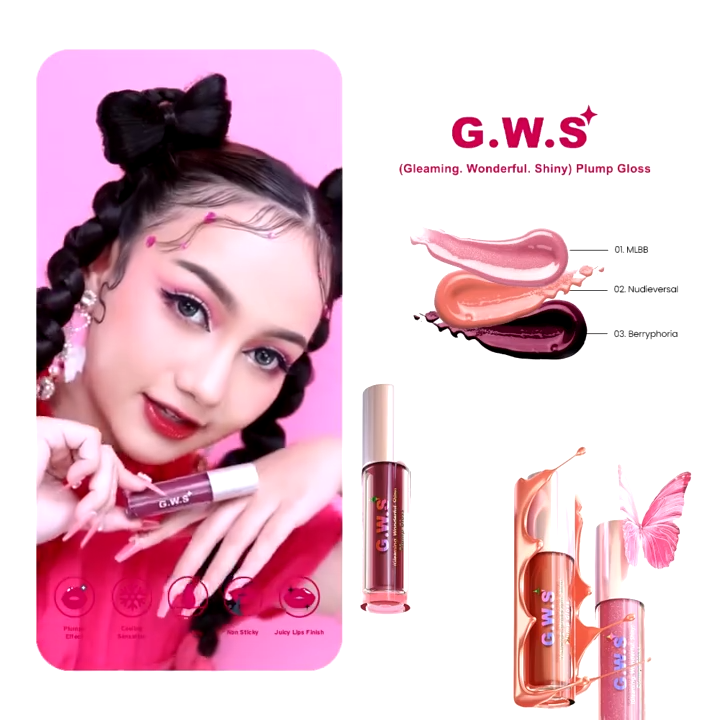MOP Mother Of Pearl G.W.S | GWS Gleaming Wonderful Shiny | Plump Gloss | Hydrating Lip Gloss