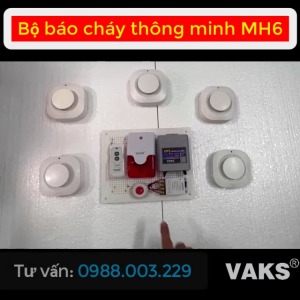 Bộ báo cháy không dây thông minh - MH6-nhiều đầu báo khói