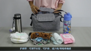 *SG SELLER* Multi-functional Universal Stroller Pram Storage Caddy|Free Long Strap|Light But Large Capacity Hanging Baby Bag