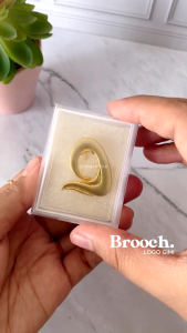 Brooch Logo Gimi Hijab Limited Edition Warna Gold