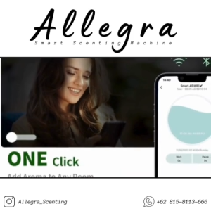 ALLEGRA SCENTING MESIN PENGHARUM RUANGAN OTOMATIS WIFI WITH 7 LED POLARIS