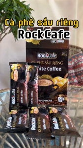 Date 06/2026 Cà Phê Hòa Tan Rockcafe - Hương Dừa/Sầu Riêng/Khói - Hộp 12 gói x 20g