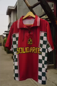 WG Jersey Oversize Motif Retro Lengan Pendek Bahan Dry Fit Tebal Vintage
