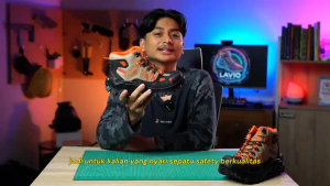 Sepatu Safety Ujung Besi Keren Big Size 45464748 Lavio Gradien cocok untuk Kerja Proyek Kerja Lapangan Naik Gunung Outdoor Anti Licin
