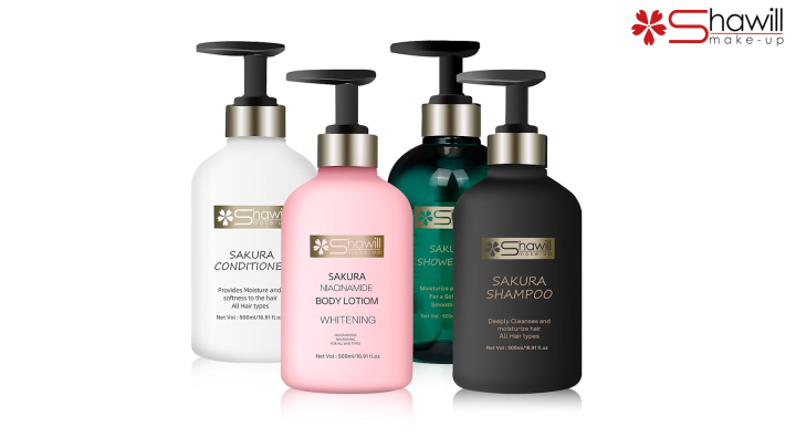 Shawill Sakura Shampoo OR Conditioner OR Shower Gel OR Niacinamide Body Lotion Care Set  Moisturizes and Nourishes Hair and Bath Kit S8001/S8002/S8003/S8004