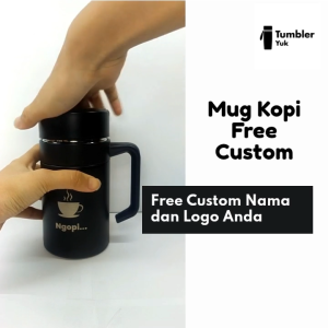 Custom Tumbler Coffee Mug Stainless 400ml (Import Quality) Free Grafir Nama Logo Untuk Souvenir Hadiah Exclusive Warna Variatif Edible Tumbler Stainless Steel Berkualitas - Lazada