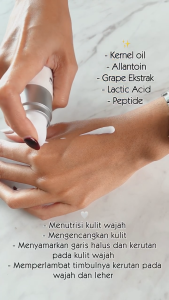 HSK Secret Anti Aging Skin Booster - Serum Anti Penuaan Eksfoliasi Sel Kulit Mati Melindungi Kulit dengan AHA Lactic Acid Kernel Oil & Allantoin