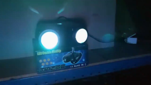 Lampu Proyektor Disco Sensor Suara RGB 128 LED 20W - EL20 / Lampu Disko Kelap Kelip Putar Sensor Suara Musik Panggung / Lampu Sorot Panggung Jarak Jauh Sensor Suara Warna Warni Mini Konser Putar Bergerak Tembak Disko Lighting Murah