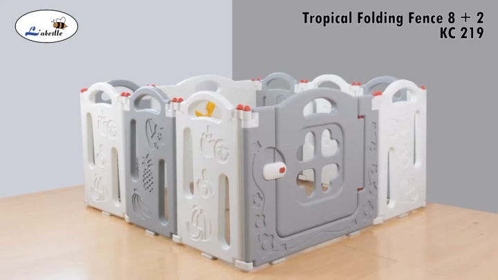 Labeille KC 219 8+2 10 Baby Fence Fold Playpen Pagar Bayi Anak