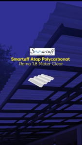 Smartuff Atap Polycarbonat Roma 1.8 Meter Clear
