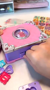 Magic Book DIY Ring Keychain Making Kit Handmade Childrens Accessories Magic Book Girls Toys