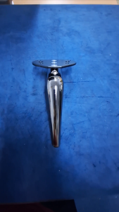 6.0" High Quality Metal Chrome Black Sofa Metal Leg Kaki Sofa(JE-315)