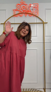 Dress Wanita Jumbo ld 130 Mewah Femonritch