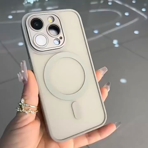 Matte Magnetic Phone Case Premium For iPhone 15 Pro Max 14 13 12 11 promax Perlindungan Kamera Shockproof Hardcase Acrylic