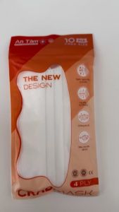 Khẩu Trang Y Tế Cua An Tâm Kiểu Dáng Mới Cho Người Lớn 4 Lớp Giấy Kháng Khuẩn