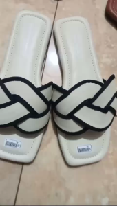 AG - SISCA Sandal Wanita Teplek Korea Casual Size 36 - 40 Sendal Slip Empuk Flat Cewek Kasual Rumahan