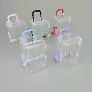 MATTEO กล่องเก็บเครื่องประดับ ตุ๊กตาน่ารัก กล่องพลาสติกใส ขนาดเล็ก เหมาะกับของขวัญ สําหรับใส่เครื่องประดับ จํานวน 1 ชิ้น No.3487