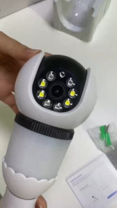 กล้องวงจรปิด wifi 360 องศา กล้องวงจรปิดไร้สาย V380 Pro กล้องมองกลางคืน กล้อง Bulb และการเฝ้าระวังในที่เดียว กล้องเฝ้าระวังหลอดไฟระยะไกลแบบพาโนรามา HD