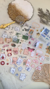 Bloomingyourdays Stiker PET Retro Kreatif DIY Motif Kartun Lucu Untuk Dekorasi
