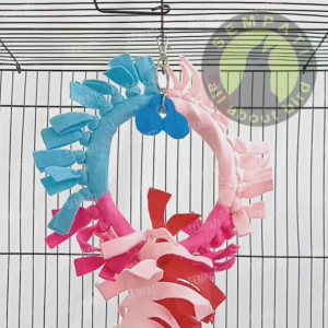 SEMPATI Mainan Burung Parrot Sugar Glider Ayunan Gigitan Lovebird Parkit Falk Sunconure Panjatan Hamster Rainbow Swing Cincin RNBSW
