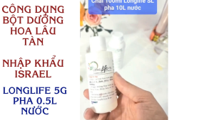 Thuốc Cắm Hoa Lẵng lâu tàn tại Shop Florist nhập khẩu Israel (5KG pha 500L nước cắm hoa) Hiệu Longlife SG giúp Hoa Cắm Lẵng tươi lâu hơn và hạn chế chăm sóc hoa định kỳ