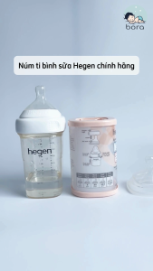 Núm ti bình sữa Hegen cam kết chính hãng