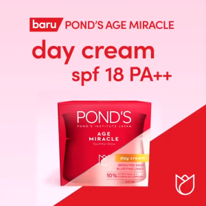 PONDS Age Miracle Hexyl Retinol Niacinamide | Night Cream 9gr | Facial Foam 100gr | Day Cream 9gr | Mencerahkan Kulit dalam 7 hari dengan 10x kekuatan Anti Aging Terbaik