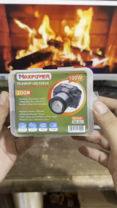 Senter Kepala MAXPOWER 100 W Lensa Zoom Laser Tahan 30 Jam Baterai 5000mAh Daya 100 Watt Tahan Air Dan Benturan Cas USB Tipe-C Headlamp | Headligt LED Rechargeable