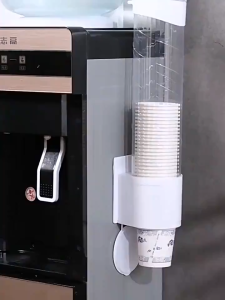 Wall Mounted Automatic Disposable Paper Cup Holder Dust-proof Disposable Cup HomeOrganizer