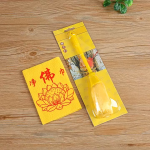 [TẶNG KHĂN LAU] Chổi quét tượng Phật cọ vệ sinh tượng chổi lông dầy siêu mịn tặng kèm khăn lau tượng ban thờ