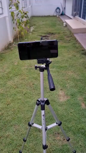 TRIPOD 3110 Foldable and Extendable Universal Portable Selfie Stand + Phone Holder Suitable for Outdoor asignment