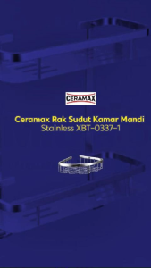 Ceramax Rak Sudut Kamar Mandi Stainless XBT-0337-1
