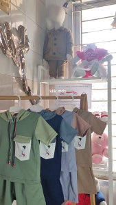 Setelan Anak Laki Laki - Baju Bayi Cowok Set Hoodie Tangan Dan Celana Pendek Usia 6 Bulan- 4 Tahun Motif Set Bocil