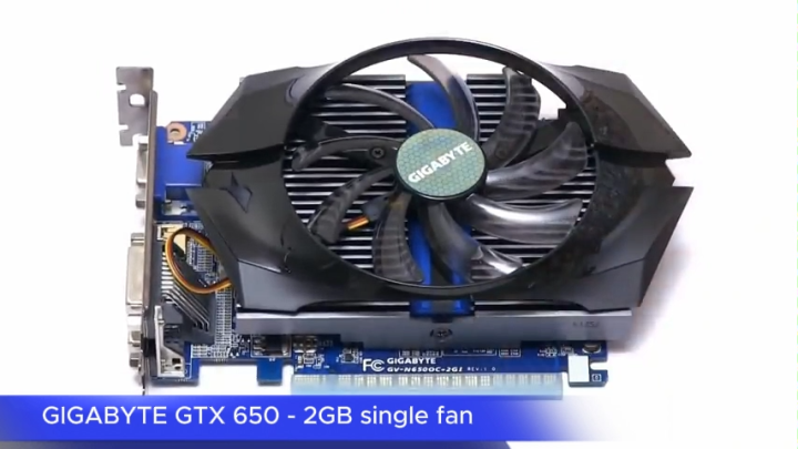 Card màn hình GIGABYTE GTX 650 - 2GB GDDR5 128bit, hàng zin tháo máy BH 6 tháng
