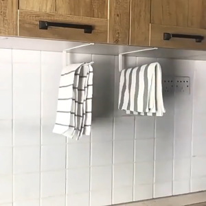 Khung/Giá treo cuộn khăn giấy tiện dụng cho nhà bếp kiểu gài tủ bếp thông minh không cần khoan đục-HAUSE