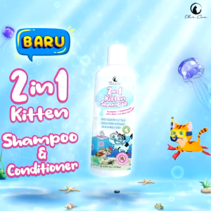 Olive Care Shampo Kucing KITTEN 2in1 SHAMPOO & CONDITIONER untuk Jamur Kutu dan Bulu Rontok