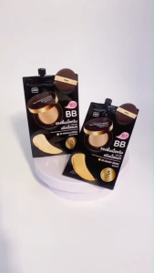 Mee Truly Skin Matte Powder BB Foundation SPF50 PA+++ / บีบี รองพื้น / ปกปิด คุมมัน บางเบา กันแดด // เนื้อเกลี่ยง่าย // แบบ 6 ซอง