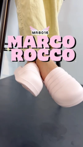 รองเท้าแตะ Marco Rocco รองเท้าแตะลายแถบ เสริมส้นสูง 4 CM. พื้นหนา ยาง EVA สำหรับผู้ชายและผู้หญิง รุ่น MR8016 เรียบง่าย