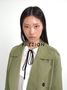 PAZZION 166-13 Daisy Tweed Toe Cap Bow Flats